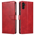 Étui Portefeuille Samsung Galaxy A04s/A13 5G avec Support - Rouge