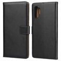 Etui Portefeuille en Cuir Samsung Galaxy Note10 Pro - Noir