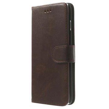 Étui Portefeuille pour iPhone 6 Plus / 6S Plus - Café