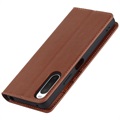 Étui Portefeuille Sony Xperia 10 IV en Cuir avec Béquille - Marron