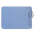 Pochette élégante et résistante à l'eau pour ordinateur portable en Oxford avec pochette latérale - 15.6" - Bleu