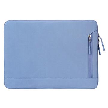 Pochette élégante et résistante à l\'eau pour ordinateur portable en Oxford avec pochette latérale - 15.6" - Bleu