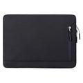 Pochette élégante et résistante à l'eau pour ordinateur portable en Oxford avec pochette latérale - 15.6"