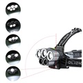Water Resistant Super Bright LED Headlamp 5000LM - 3x T6, 2x XPE