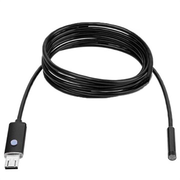 Caméra Endoscopique USB Étanche 8mm AN99 pour Android, PC - 2m - Noire