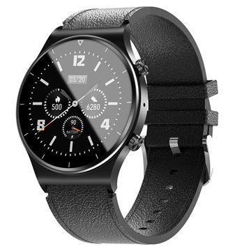 Bluetooth Smartwatch Sport Étanche avec Capteur de Fréquence Cardiaque GT08 - Noir