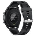 Smartwatch Étanche avec Fréquence Cardiaque L16 - Silicone - Noir
