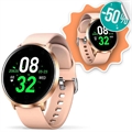 Smartwatch Étanche avec Capteur de Fréquence Cardiaque K12 - Rose Doré