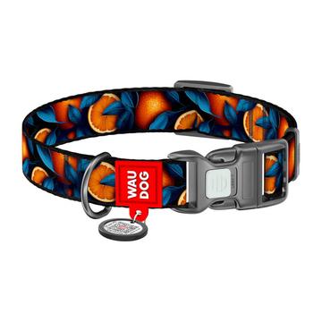 Waudog Collier pour chien en nylon avec QR Code - Taille S