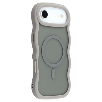 Coque hybride magnétique iPhone Air bord d\'onde - Grise