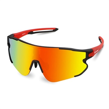 Lunettes de Soleil Sport Polarisées Unisexe West Biking - Rouge