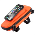 Étui de Vélo avec Support de Téléphone West Biking - 4"-6.5" - Orange