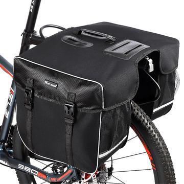 West Biking YP0707238 Sacoche à vélo étanche 30L pour roue arrière - Noir