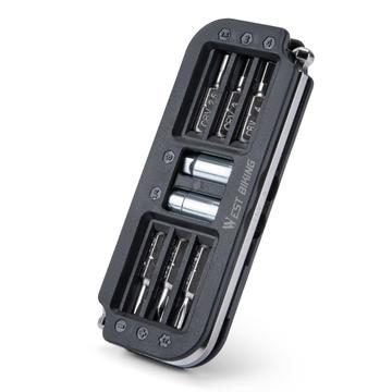 West Biking YP0719446 Outil de réparation de bicyclette portable 10 en 1