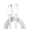 iPhone / iPad / iPod 30W USB-C / Lightning Cable - 1.2m - Blanc