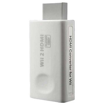 Adaptateur/Convertiseur HDMI 3.5mm Audio Full HD pour Wii - Blanc