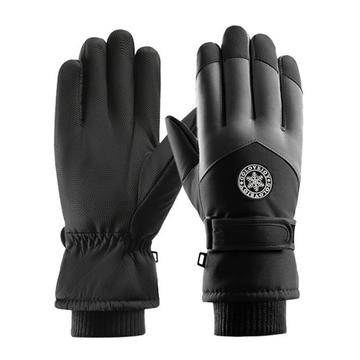 Gants à écran tactile coupe-vent pour l\'extérieur - Hommes - Noir / Gris