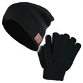 Kit d'hiver - Gants Tactiles et Bonnet Bluetooth - Noir