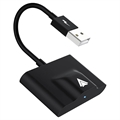 Adaptateur Sans Fil Auto Android - USB, USB-C - Noir