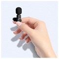 Microphone à Pince / de Lavalier sans Fil pour Smartphone - USB-C - Noir