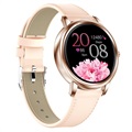 Smartwatch Élégante pour Femmes avec Capteur de Fréquence Cardiaque MK20  - Rose Doré