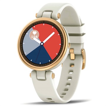 Smartwatch Étanche pour Femmes avec Capteur de Fréquence Cardiaque QR01 - Blanc