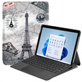 Étui à Rabat Microsoft Surface Pro 8 - Série Wonder - Tour Eiffel