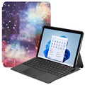 Étui à Rabat Microsoft Surface Pro 8 - Série Wonder - Galaxie
