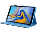 Étui à Rabat Samsung Galaxy Tab A7 Lite - Série Wonder - Papillon Bleu