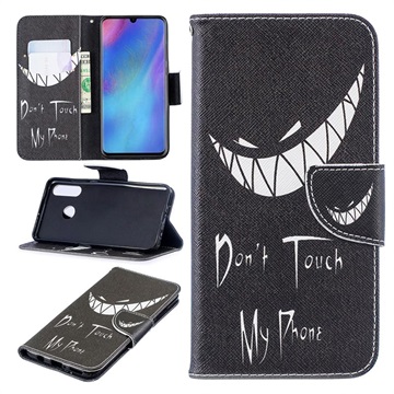 Étui Portefeuille Huawei P30 Lite - Série Wonder - Don\'t Touch