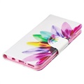Étui Portefeuille Huawei P30 Lite - Série Wonder - Fleur