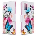 Étui Portefeuille Samsung Galaxy A71 - Série Wonder - Papillons