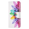 Étui Portefeuille pour Samsung Galaxy S22 5G - Série Wonder - Fleur