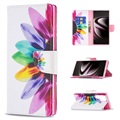 Étui Portefeuille Samsung Galaxy S22 Ultra 5G - Série Wonder - Fleur