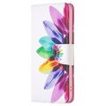 Étui Portefeuille iPhone 14 Pro Max - Série Wonder - Fleur