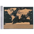 Carte du Monde à Gratter avec Drapeaux - L