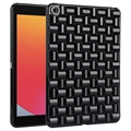 Coque iPad 10.2 2019/2020/2021 en TPU Texturé Tissé - Noire