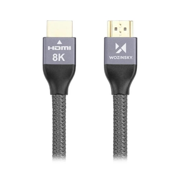 Câble Wozinsky HDMI 2.1 8K 60Hz / 4K 120Hz / 2K 144Hz - 3m - Gris