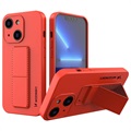 Coque iPhone 13 en Silicone Wozinsky Kickstand - Rouge