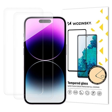 Protecteur d\'Écran iPhone 17 Pro en Verre Trempé Wozinsky Super Tough - 2 Pcs.
