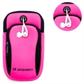 Brassard Universel avec Double Poche Wozinsky pour Smartphone - Rose