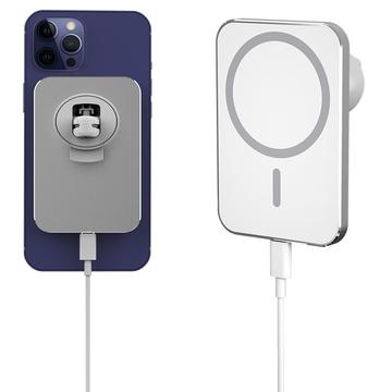 X16 Chargeur de voiture magnétique sans fil pour bouches d\'aération 15W - Blanc