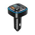 XO BCC08 Chargeur de voiture / Transmetteur FM - 2x USB-A, USB-C - Noir