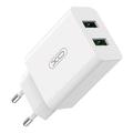 XO L119 Chargeur mural double USB - 18W - Blanc