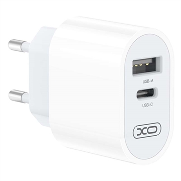 Adaptateur de Voyage Mondial avec USB-C, USB-A Prio Fast Charge - 20W - Blanc