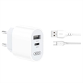 Beline Universal Dual-Port Charger & MicroUSB Cable - Black