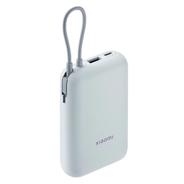 Xiaomi Banque d\'alimentation 10000mAh avec câble USB-C intégré 22.5W - Bleu glacier