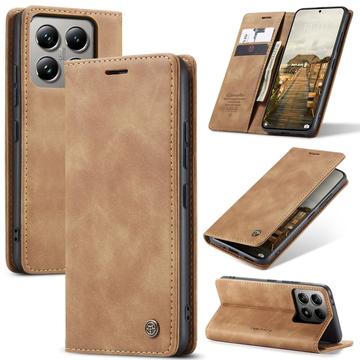 Étui Portefeuille Xiaomi 14T Pro Caseme Série 013 - Marron