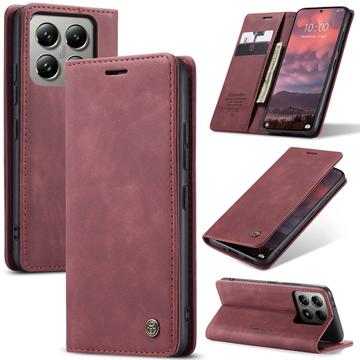 Étui Portefeuille Xiaomi 14T Pro Caseme Série 013 - Bordeaux