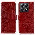 Étui Portefeuille Xiaomi 14T Pro en Cuir avec RFID - Série Crocodile